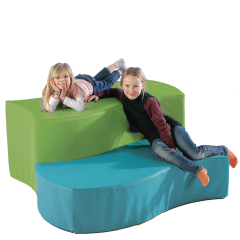Produktbild Swing-it Sit Wellensitzelement als 2-Sitzer mit Kunstlederbezug 